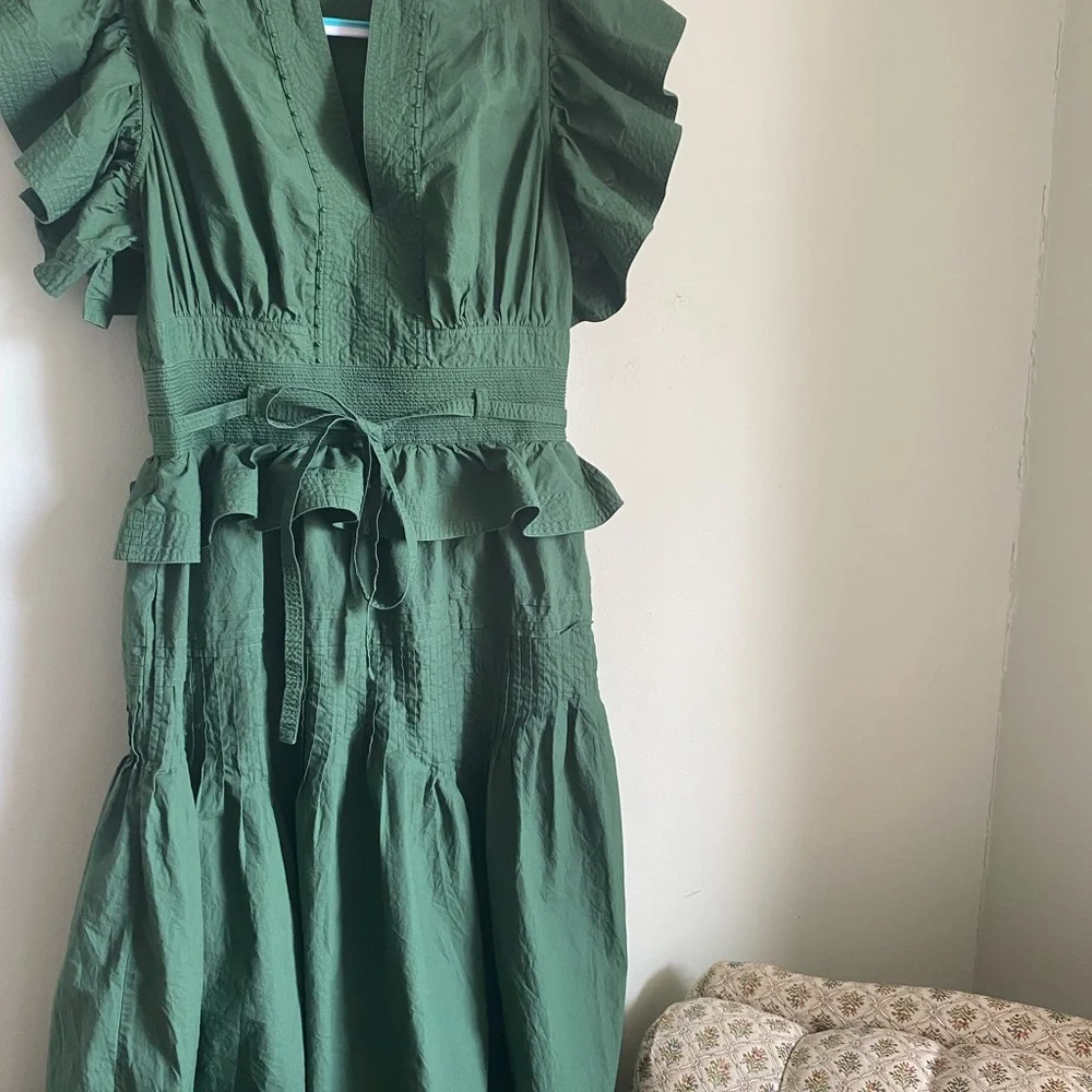 Ulla Johnson Florence Dress in Juniper - Picture 6 of 7